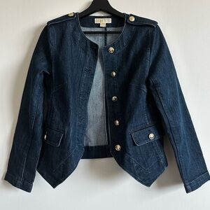 MICHAEL Michael Kors Cropped Denim Blazer